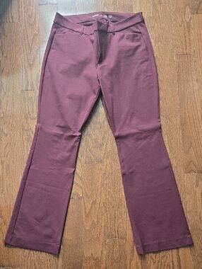Old Navy Pixie Flare Pants in Deep Burgundy